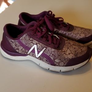 New balance rose gold purple shoes